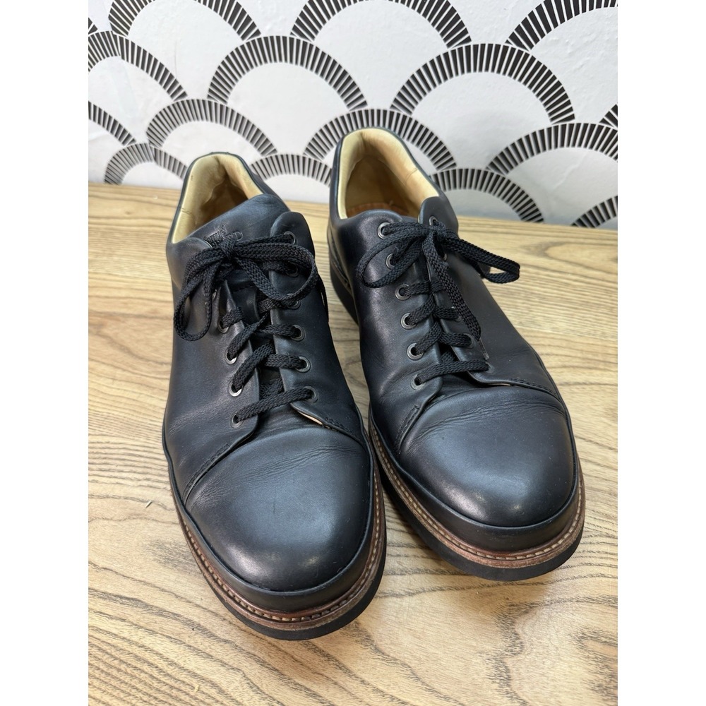 Samuel Hubbard Dress Fast Men's Dress Sneaker Black Leather Size‎ 11.5W Wide